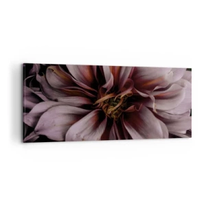 Quadro em tela - Coração de flor - 100x40 cm