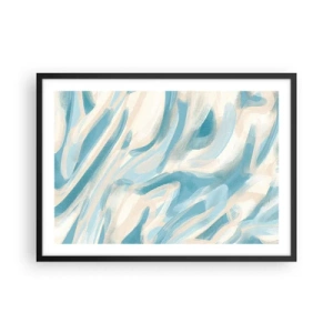 Pôster com moldura preta - Brisas de primavera - 70x50 cm