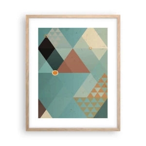 Pôster com moldura de carvalho claro - A unidade de muitos, os muitos da unidade - 40x50 cm