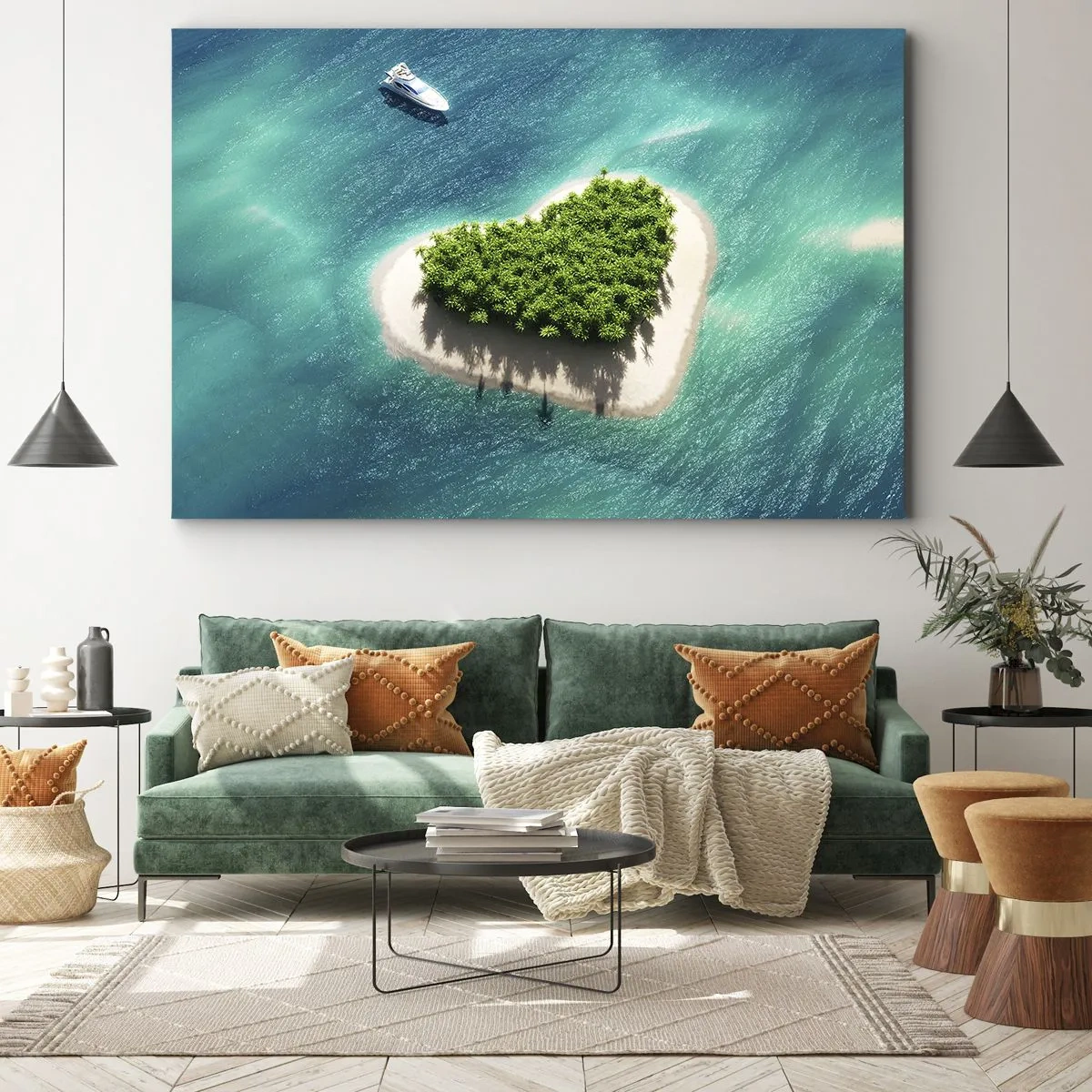 Quadro em tela - Eu amo o verão - 120x80 cm