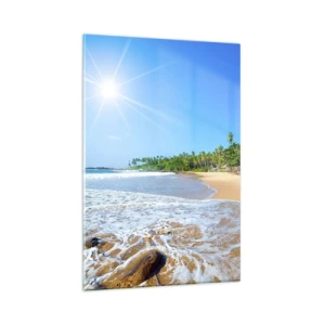 Quadro em vidro - Um lugar exótico para si - 80x120 cm