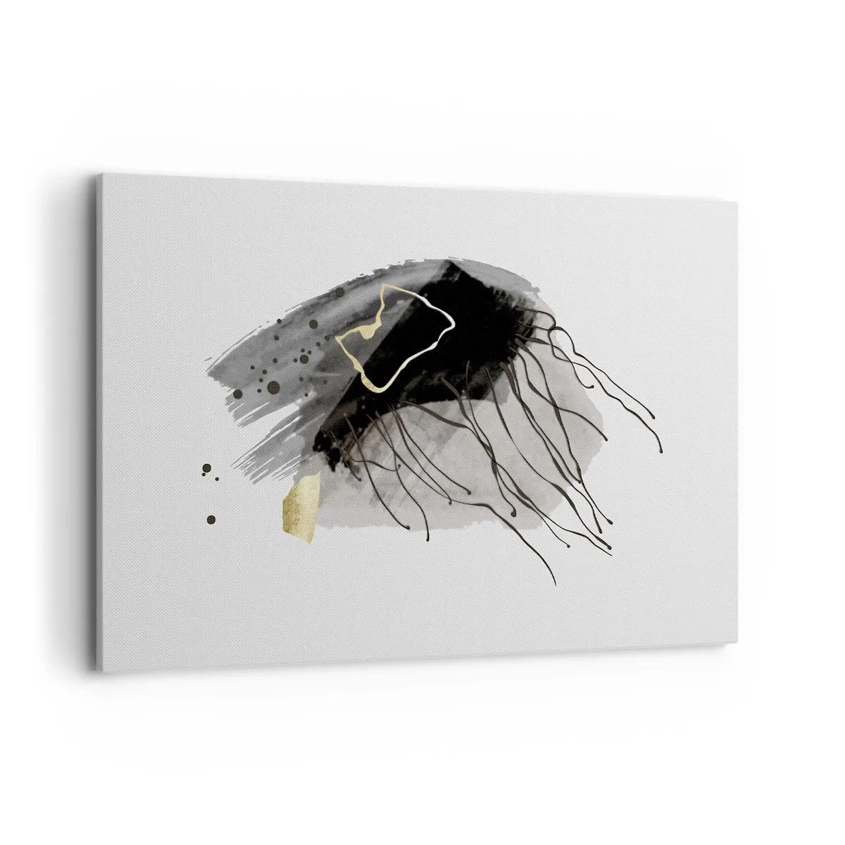 Quadro em tela - A preto e dourado - 120x80 cm