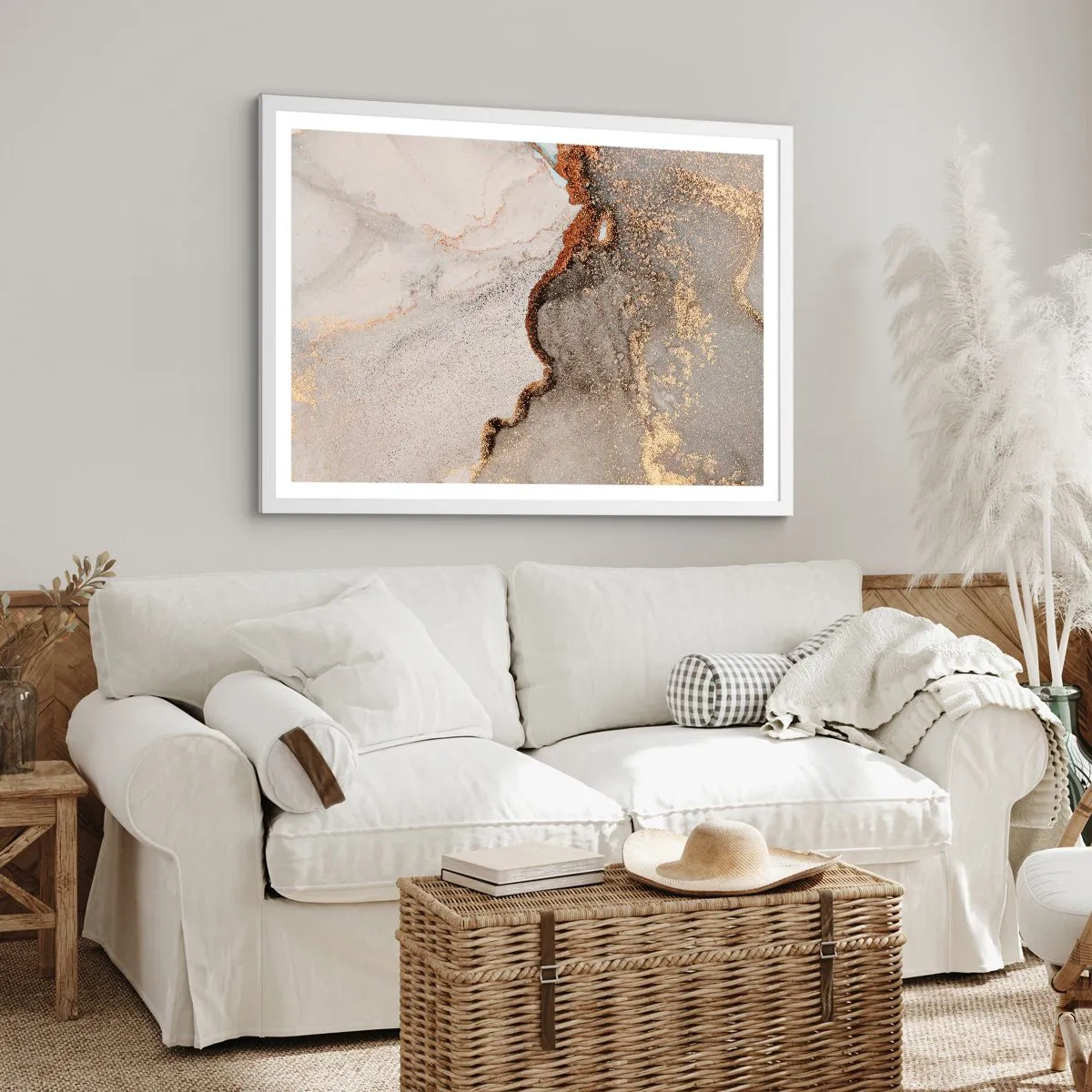 Pôster em moldura branca - No limite das cores - 40x30 cm