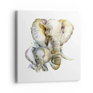 Quadro em tela - Nada melhor do que amor de mãe - 30x30 cm