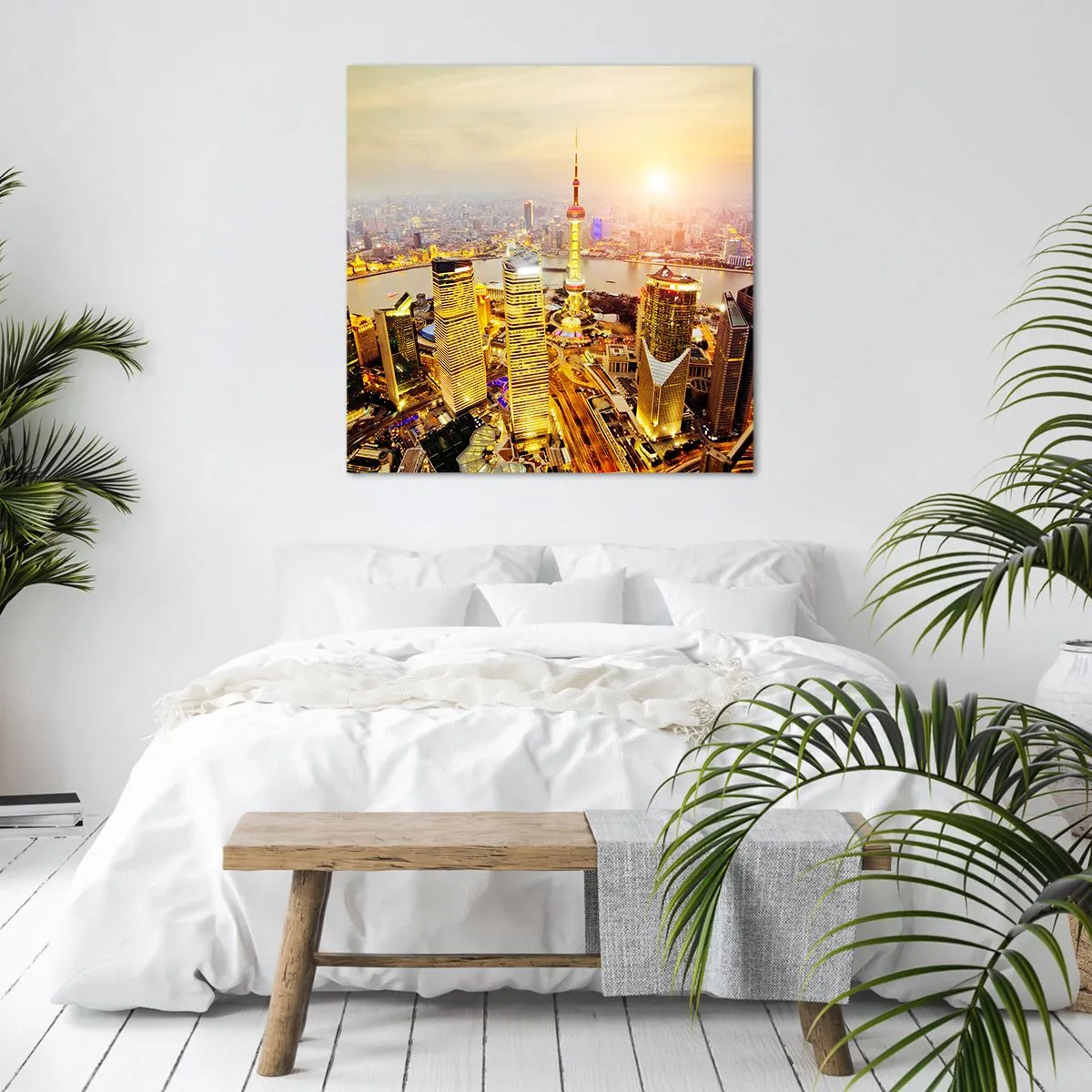 Quadro em tela - Sonho asiático - 70x70 cm