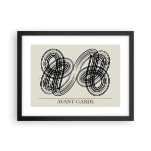 Pôster com moldura preta - Saiu espontaneamente - 40x30 cm