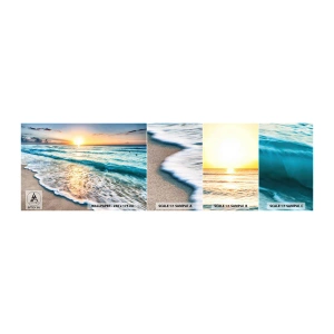 Amostra de Papel de Parede Standard Eco - Uma visão que vale a pena - Paisagem, Praia, Pôr do sol - 100x30 cm