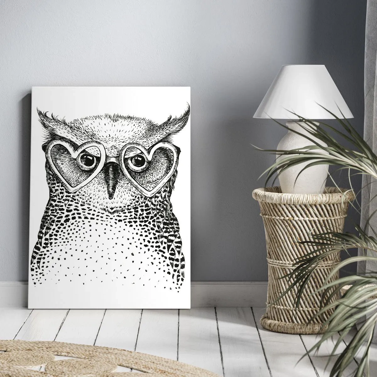 Quadro em tela - Sabiamente e amorosamente - 50x70 cm