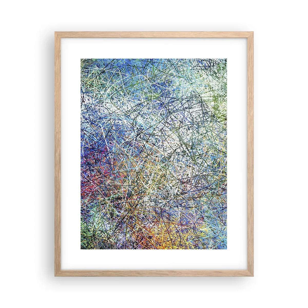 Pôster com moldura de carvalho claro - Não é assim tão simples - 40x50 cm