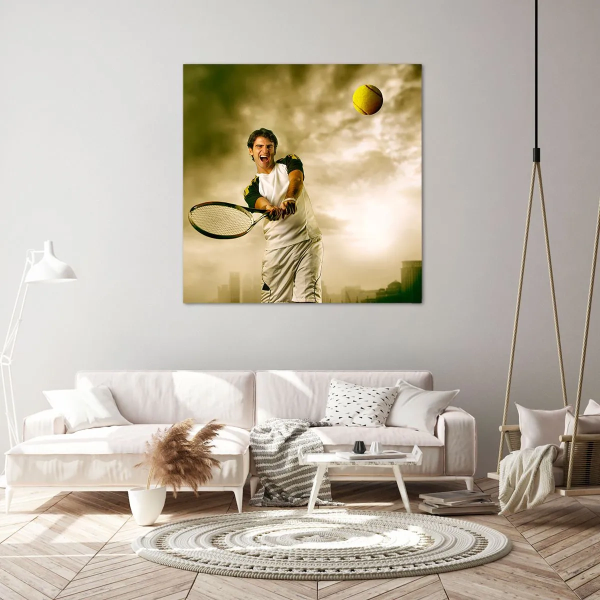 Quadro em tela - Energia e alegria - 40x40 cm