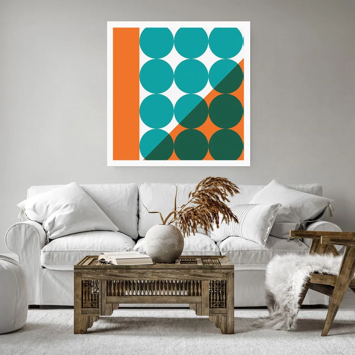 Pôster - Para cima e na diagonal - 40x40 cm