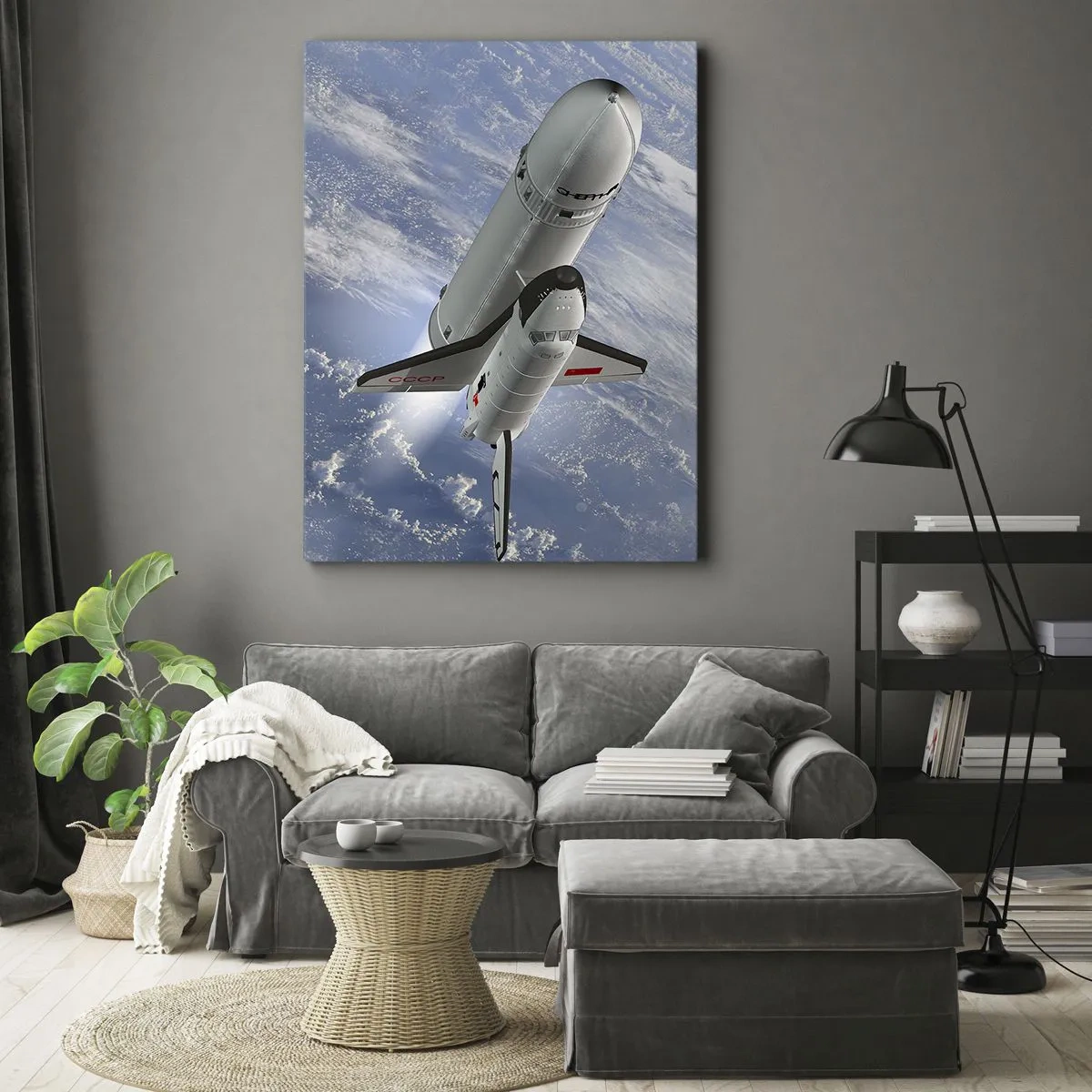 Quadro em tela - Ascensão cósmica - 80x120 cm