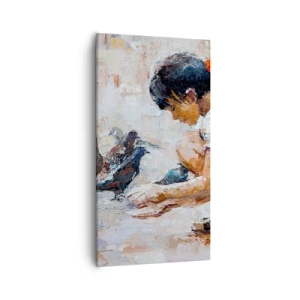 Quadro em tela - Pequenos e queridos - 55x100 cm