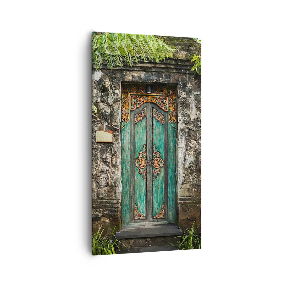 Quadro em tela - Portas para um mundo exótico - 55x100 cm