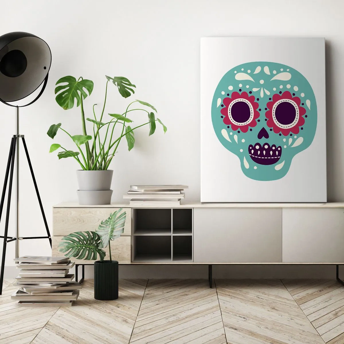 Quadro em tela - Vida – diversão até a morte - 45x80 cm