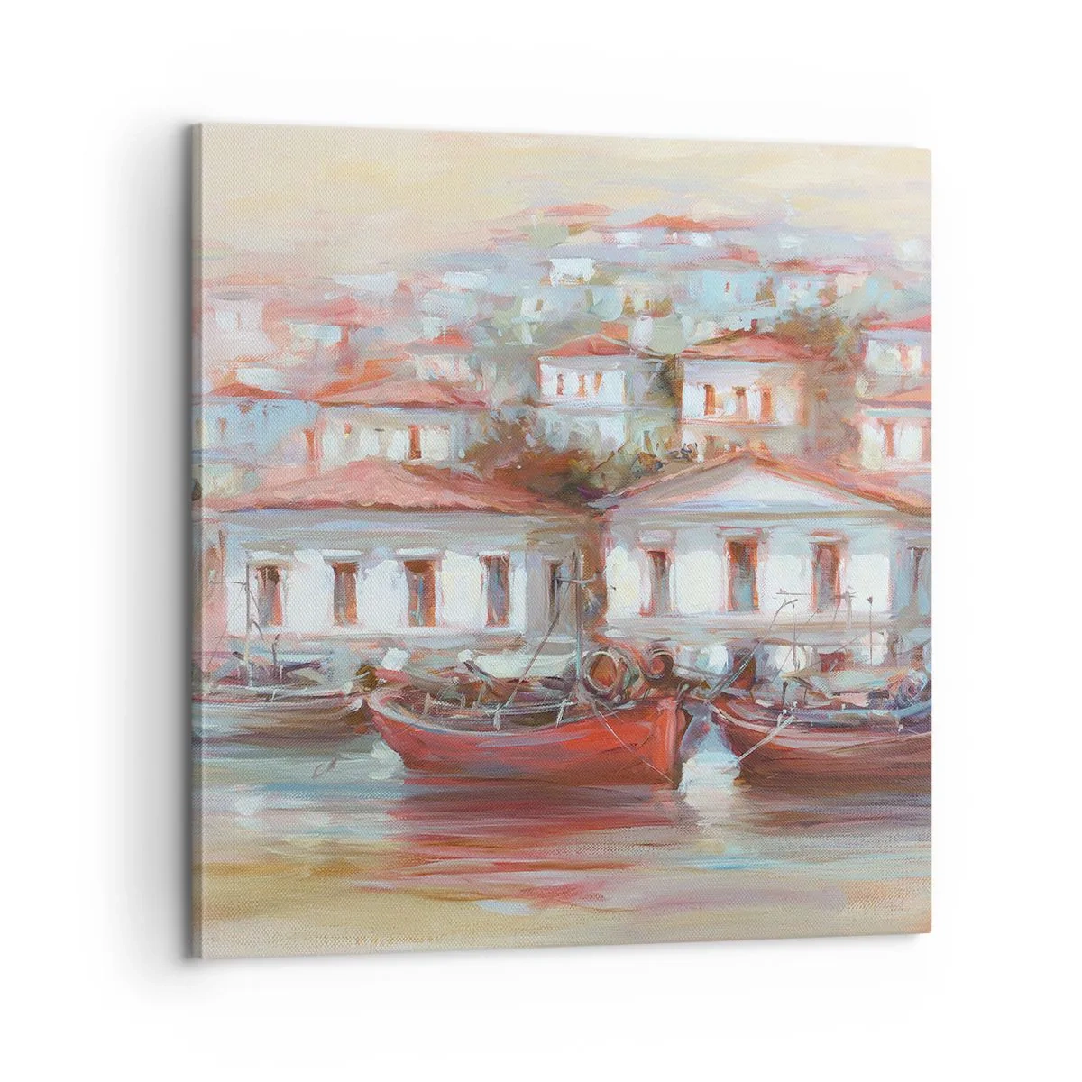 Quadro em tela - Cidade feliz - 60x60 cm