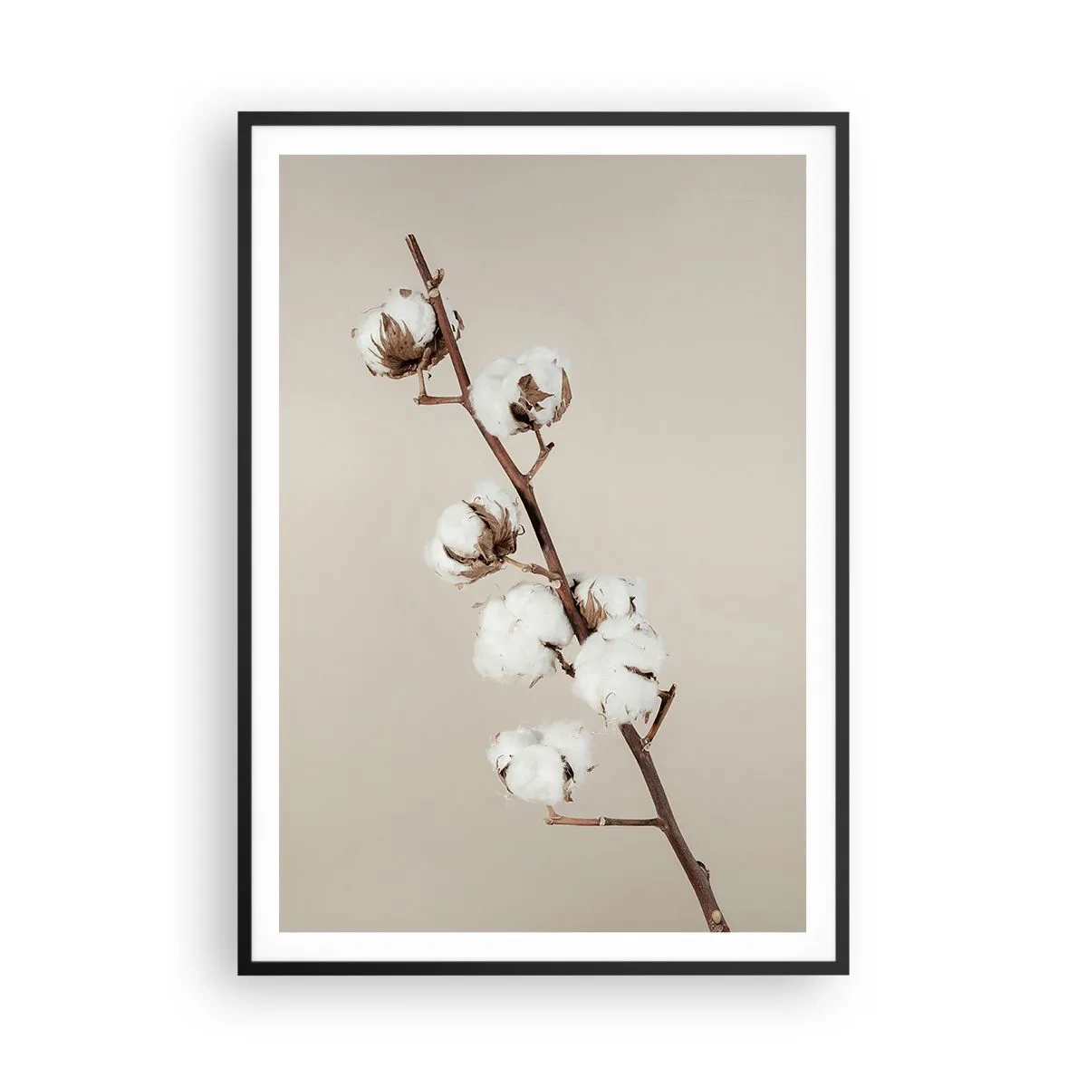 Pôster com moldura preta - Na fonte da suavidade - 70x100 cm