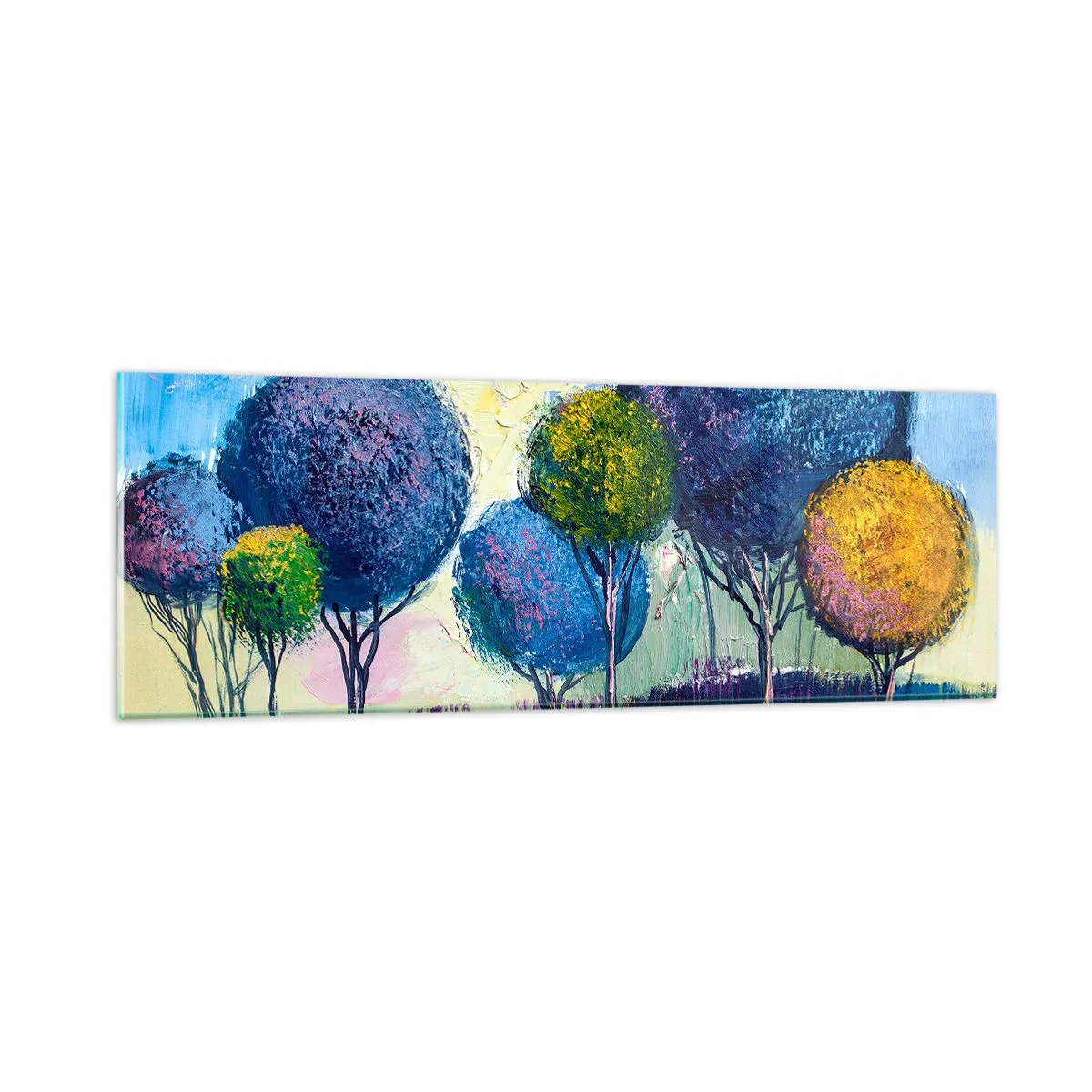 Quadro em vidro - Esfera - a forma ideal - 90x30 cm