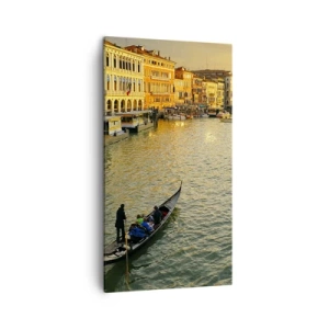 Quadro em tela - No lado ensolarado da rua - 45x80 cm