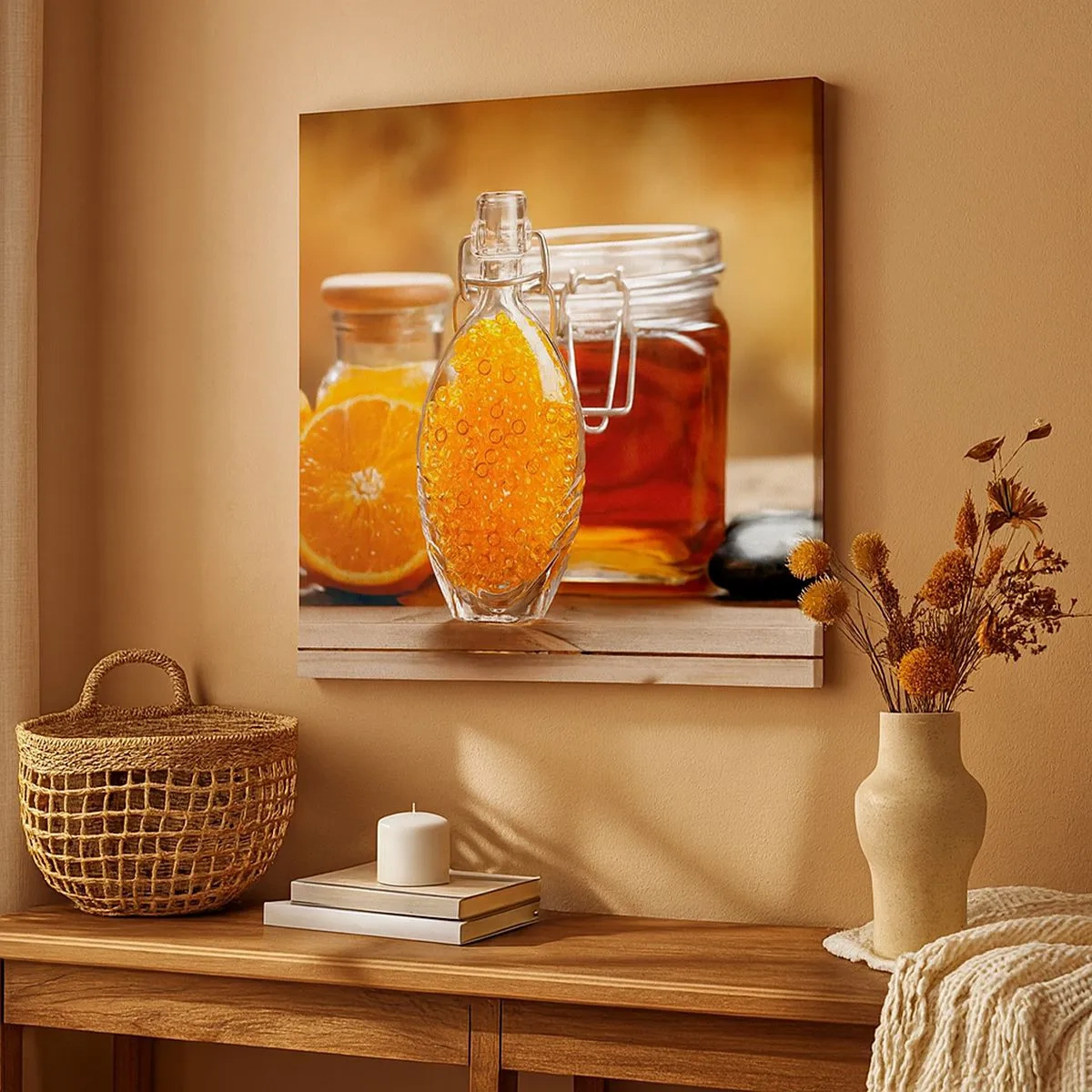 Quadro em tela - Sabores e aromas ensolarados - 30x30 cm