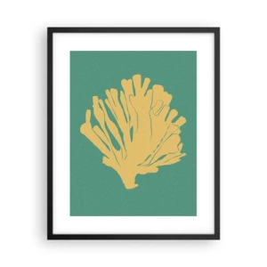 Pôster com moldura preta - Arbusto florestal subaquático - 40x50 cm