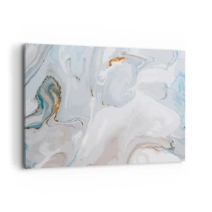 Quadro em tela - Branco elevado - 100x70 cm