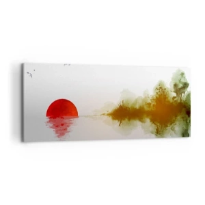 Quadro em tela - Uma promessa de paz - 100x40 cm