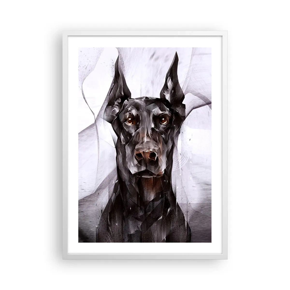 Pôster em moldura branca - Nascido na nobreza - 50x70 cm