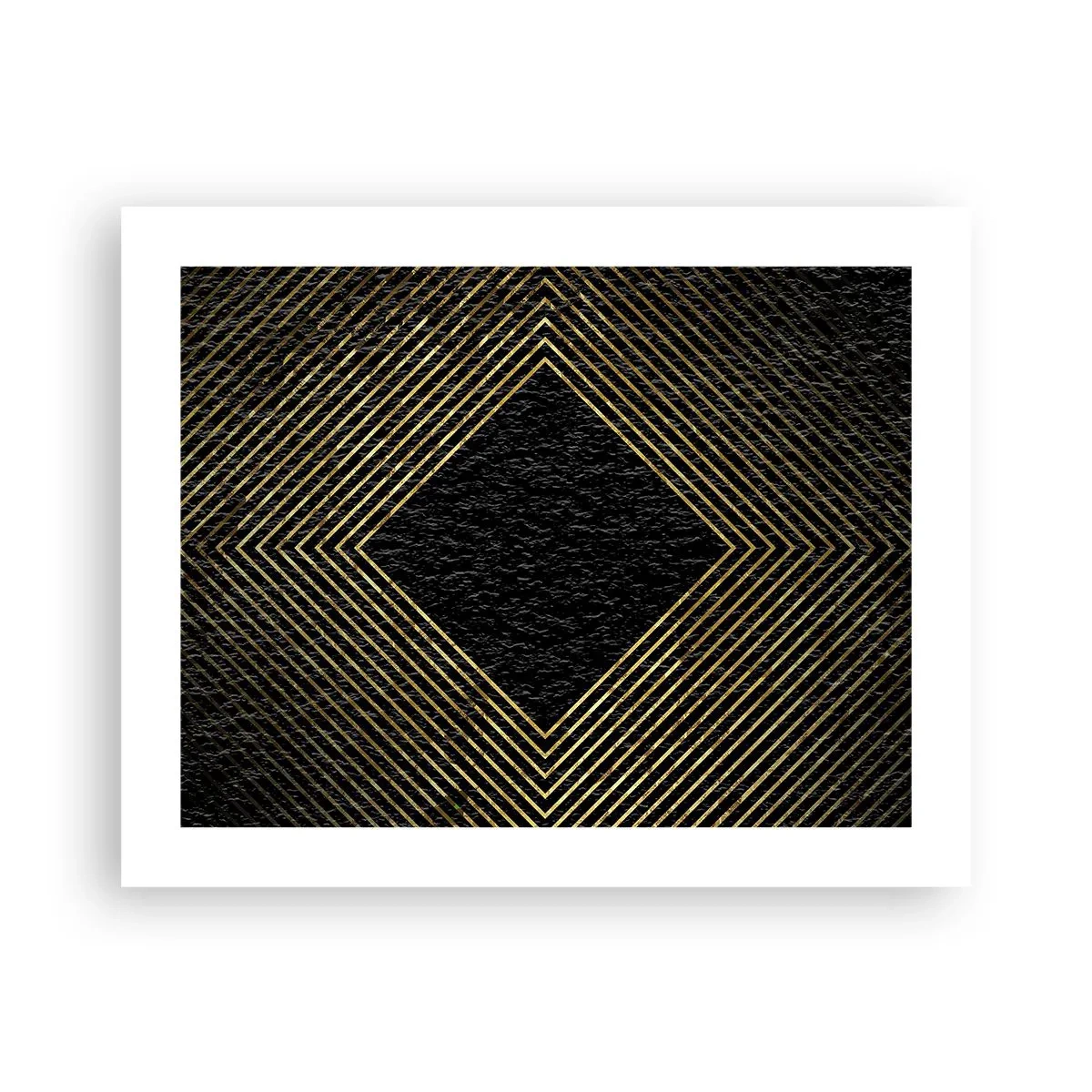Pôster - Geometria em estilo glamoroso - 50x40 cm