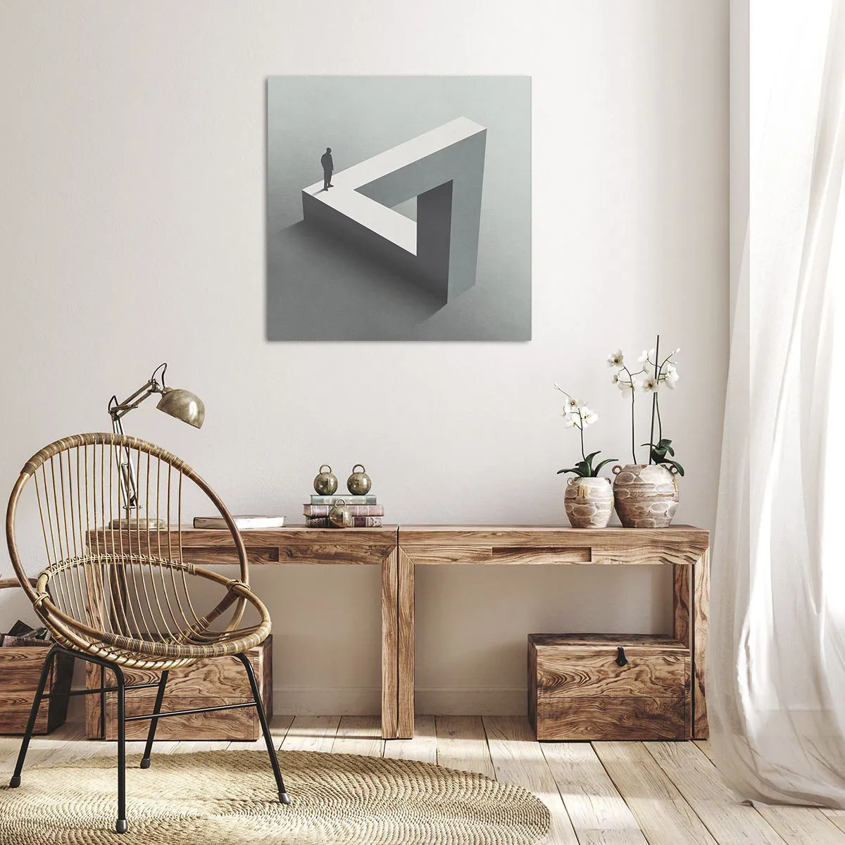 Quadro em tela - Mas é possível - 40x40 cm