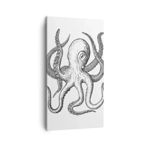 Quadro em tela - Dançando com as ondas - 45x80 cm