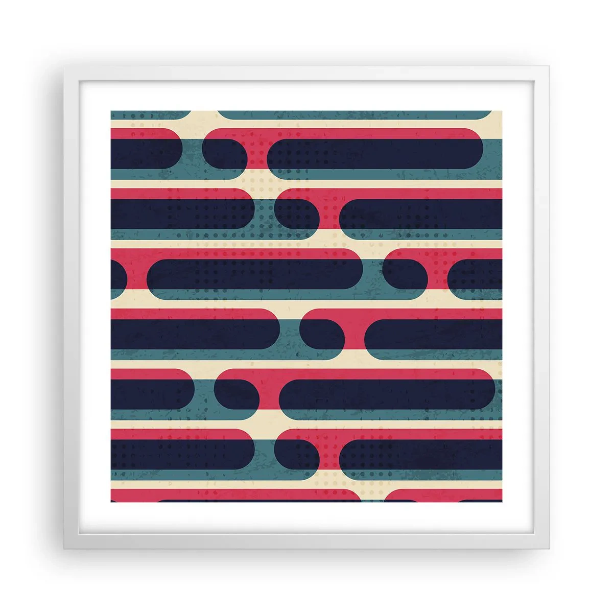 Pôster em moldura branca - Avançado e profundo - 50x50 cm