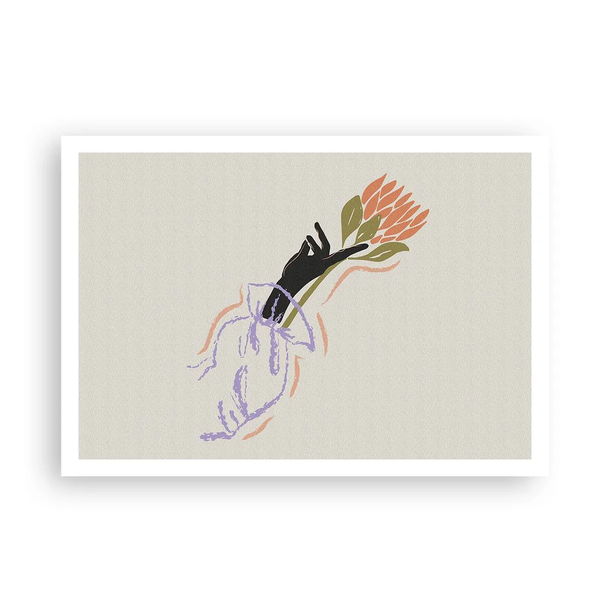 Pôster - Toque fraterno - 100x70 cm