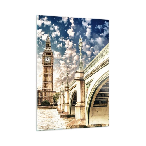 Quadro em vidro - Nuvens emplumadas sobre o Tamisa - 50x70 cm