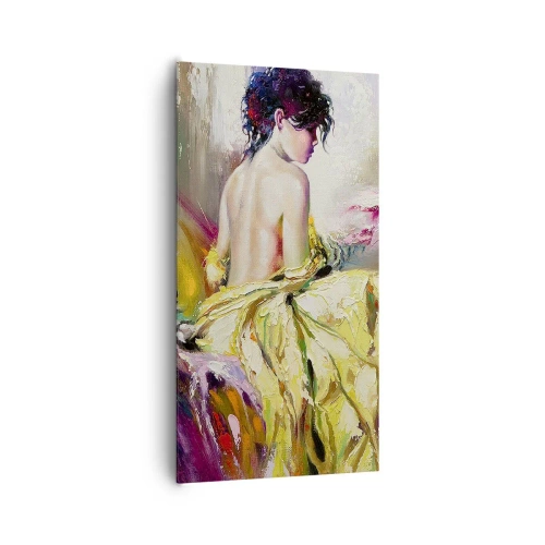 Quadro em tela - Entre a boca e a borda do copo - 65x120 cm