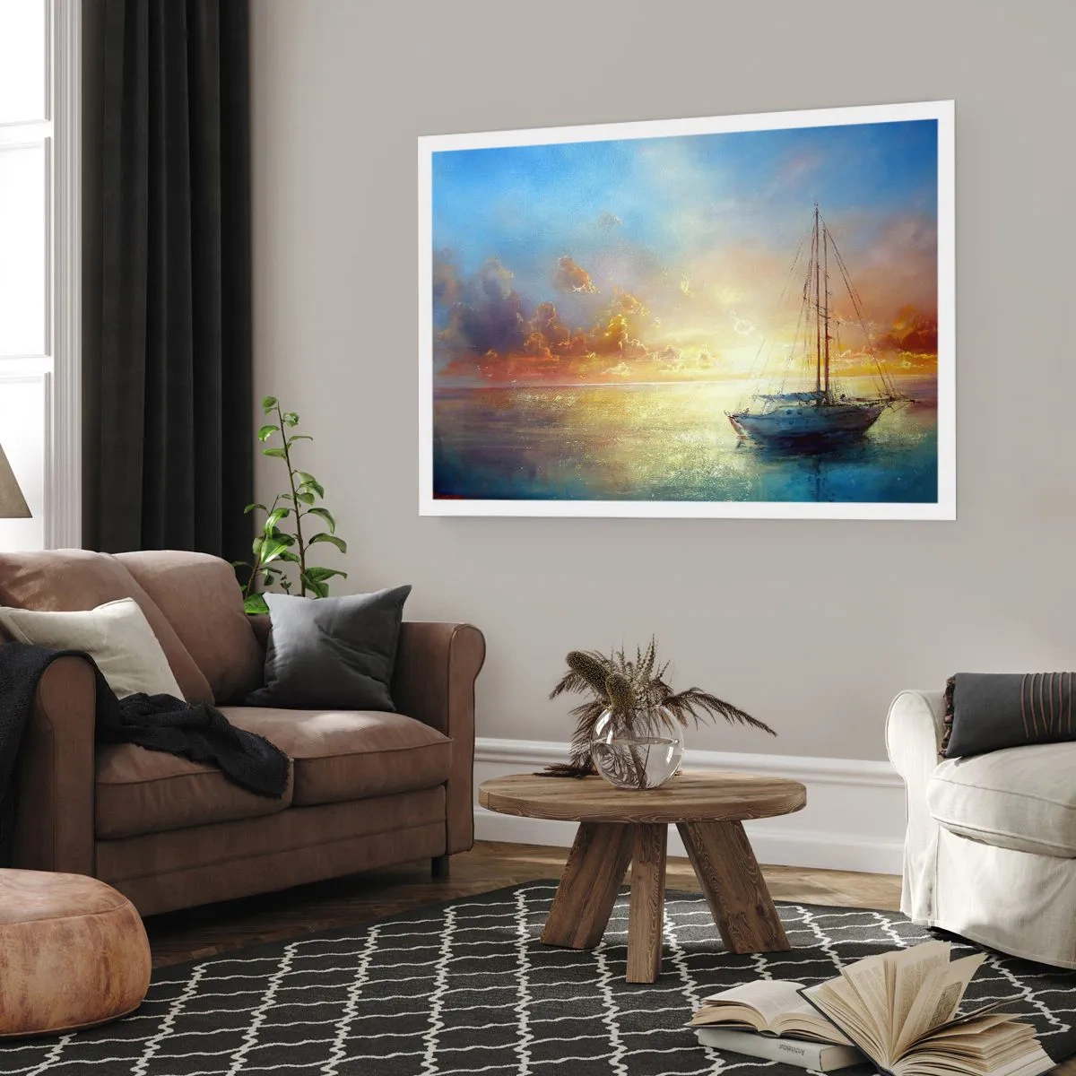 Pôster - Na baía dourada - 70x50 cm