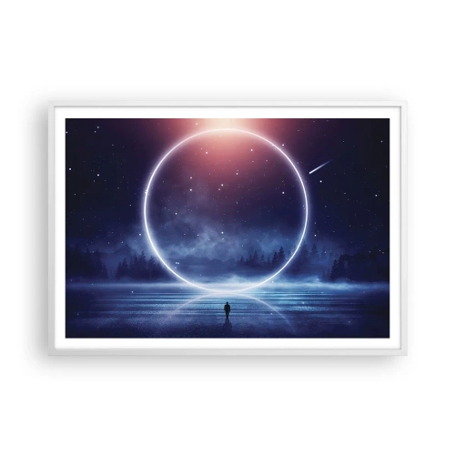 Pôster em moldura branca - Eles já estão aqui... - 100x70 cm