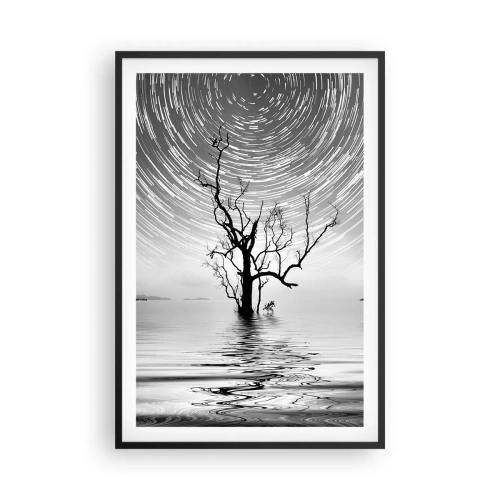 Pôster com moldura preta - Sinfonia da natureza - 61x91 cm