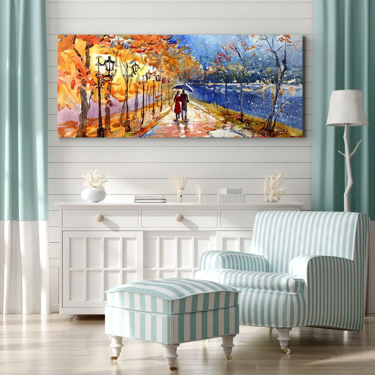 Quadro em tela - Juntos até ao limite do tempo - 100x40 cm
