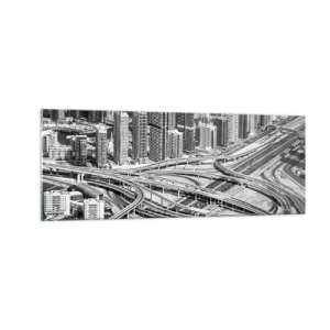 Quadro em vidro - Dubai – uma cidade impossível - 140x50 cm