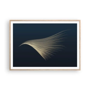 Pôster com moldura de carvalho claro - Como o cabelo de um anjo - 100x70 cm
