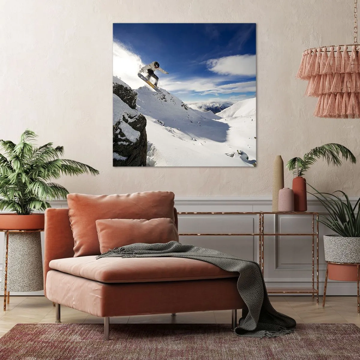 Quadro em tela - Liberdade sem fronteiras - 40x40 cm