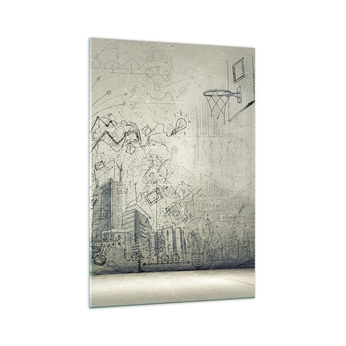Quadro em vidro - Minha vida maravilhosa na cidade - 70x100 cm