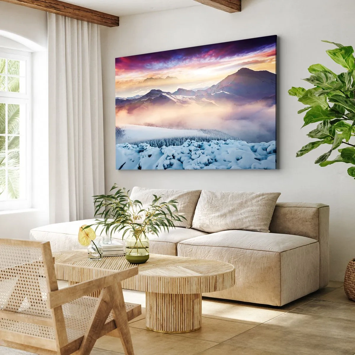 Quadro em tela - O poder e a pureza da natureza - 120x80 cm