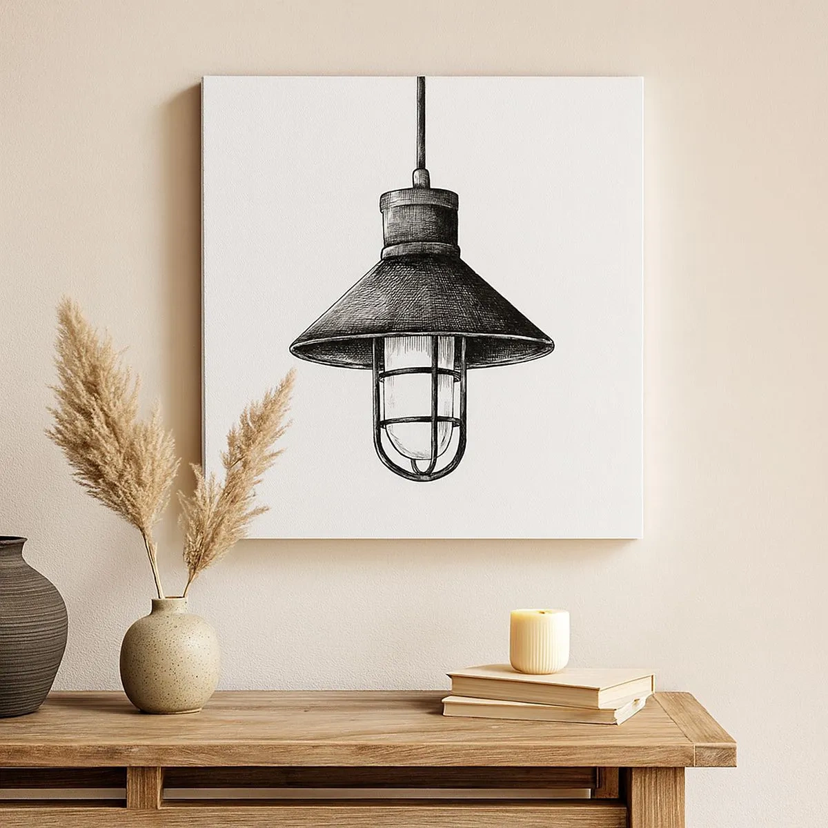 Quadro em tela - Como antigamente… - 30x30 cm