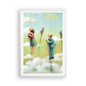 Pôster em moldura branca - Por trás do seu sonho - 61x91 cm