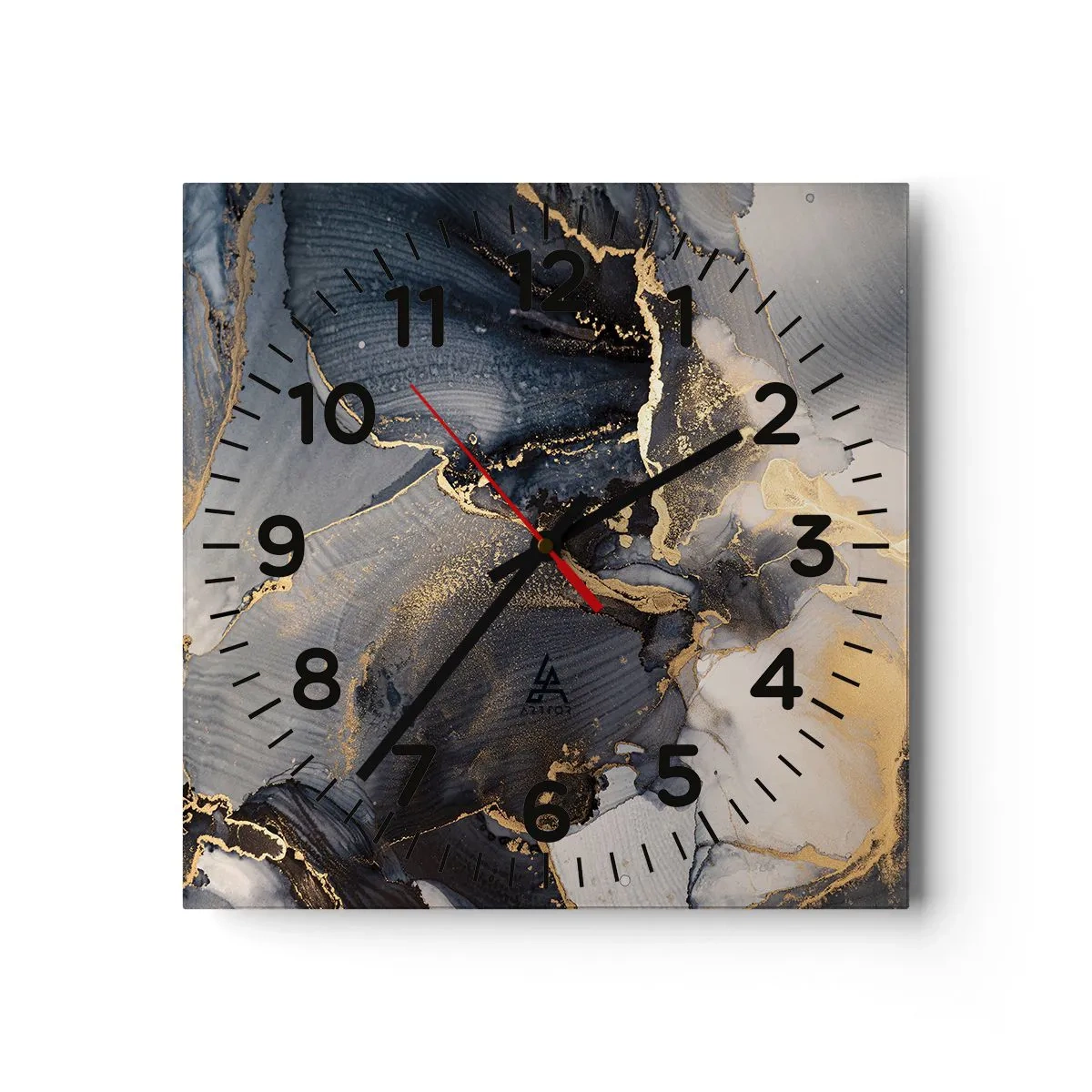 Relógio de parede - Relógio em vidro - A vida da pedra - 40x40 cm