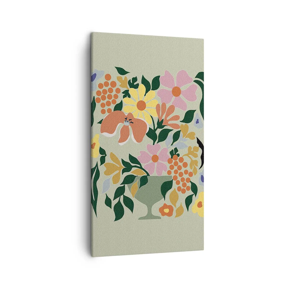 Quadro em tela - Um buquê cheio de vida - 45x80 cm