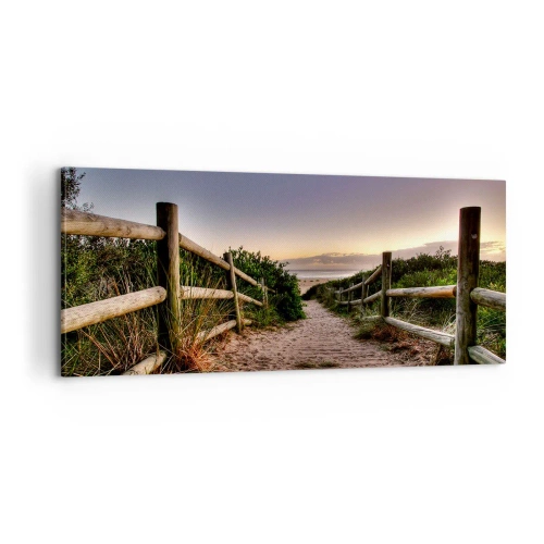 Quadro em tela - O objetivo já está claro - 100x40 cm