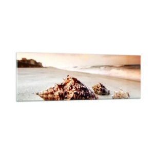 Quadro em vidro - Expulso pelas ondas - 90x30 cm